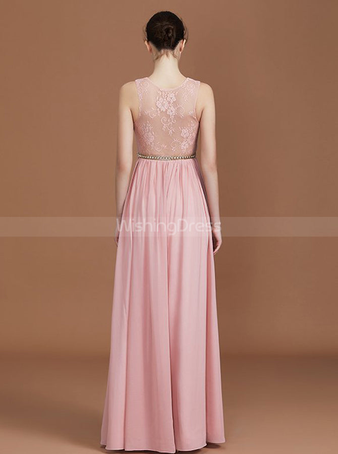 beaded pink bridesmaid dress Tulle V Neck Split Bridesmaid Dresses Sequins Beaded Lisposa