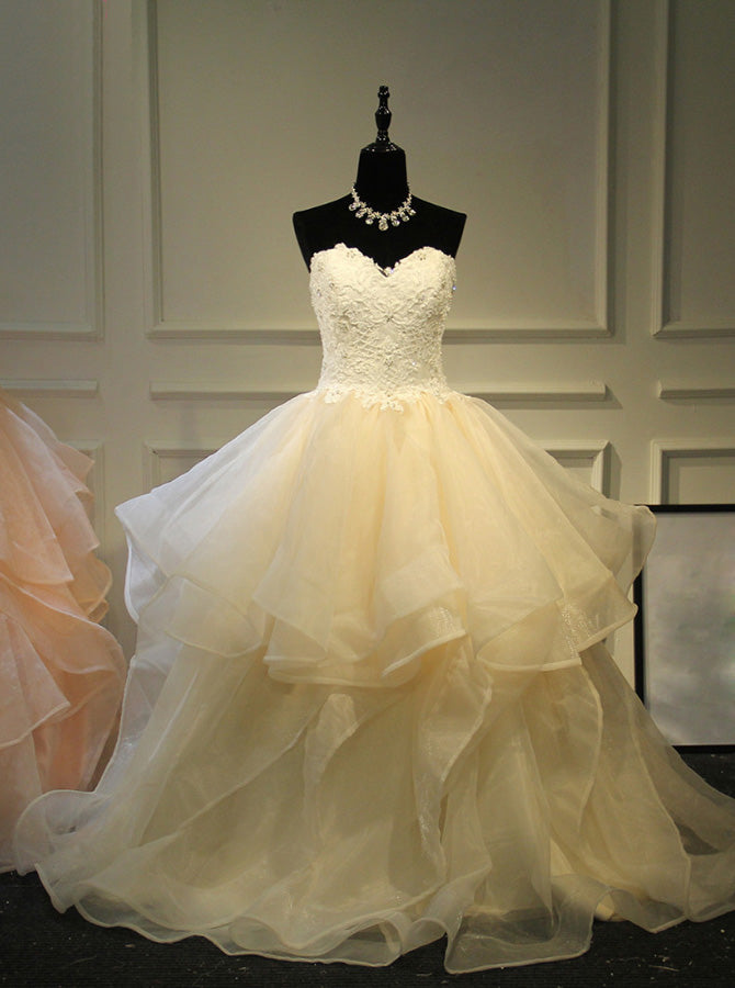 Princess Ball Gown Wedding Dresses,Sweetheart Wedding Gowns,WD00388, US14 / White Princess Ball Gown Wedding Dresses,Sweetheart Wedding Gowns,WD00388, US14 / White