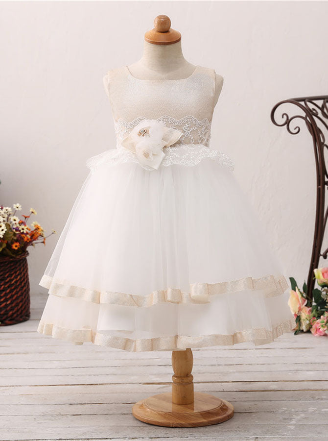 Princess Flower Girl Dress,Pretty Girl Party Dress,Layered Flower Girl