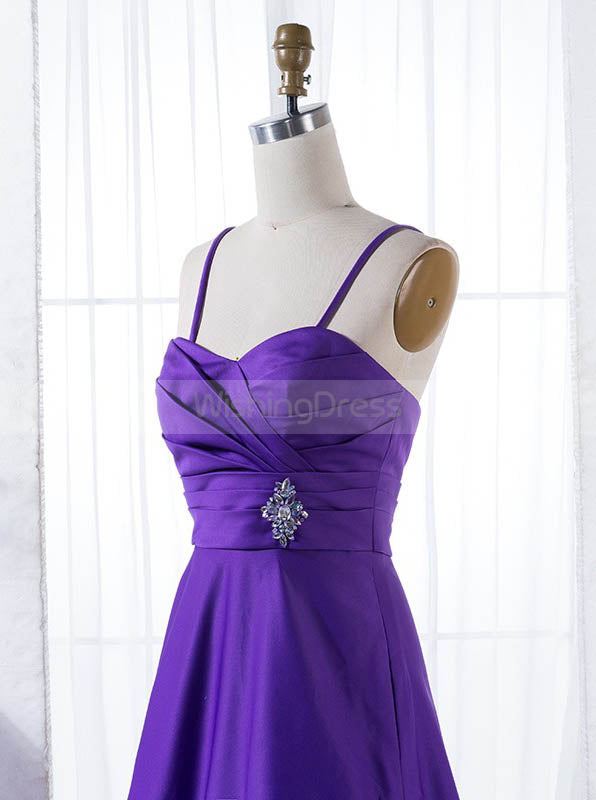 open lace back dress Spaghetti Strap Cold Shoulder A-Line Long Bridesmaid Dress main image 0