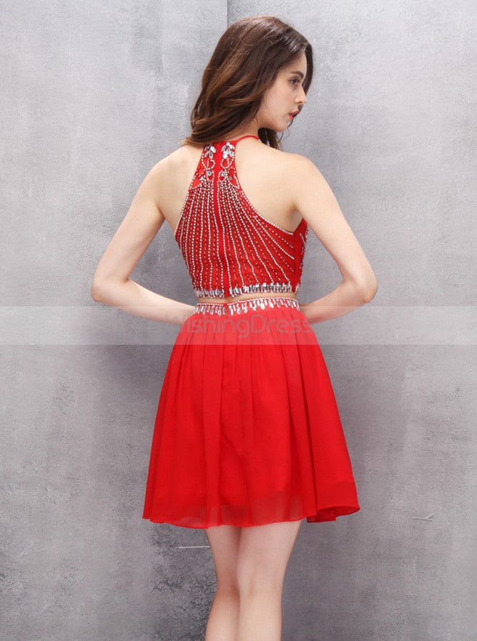 Red Homecoming Dresses,Two Piece Homecoming Dress,Short Homecoming Dress,HC00113, US16 / Red Red Homecoming Dresses,Two Piece Homecoming Dress,Short Homecoming Dress,HC00113, US16 / Red