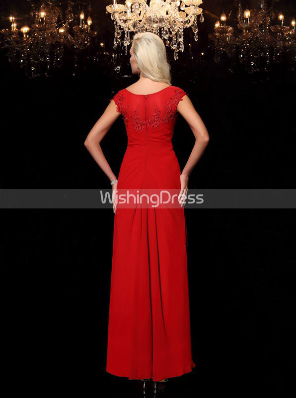 Red Mother of The Bride Dresses,Mother Dress with Slit,MD00061, US16W / Red Red Mother of The Bride Dresses,Mother Dress with Slit,MD00061, US16W / Red
