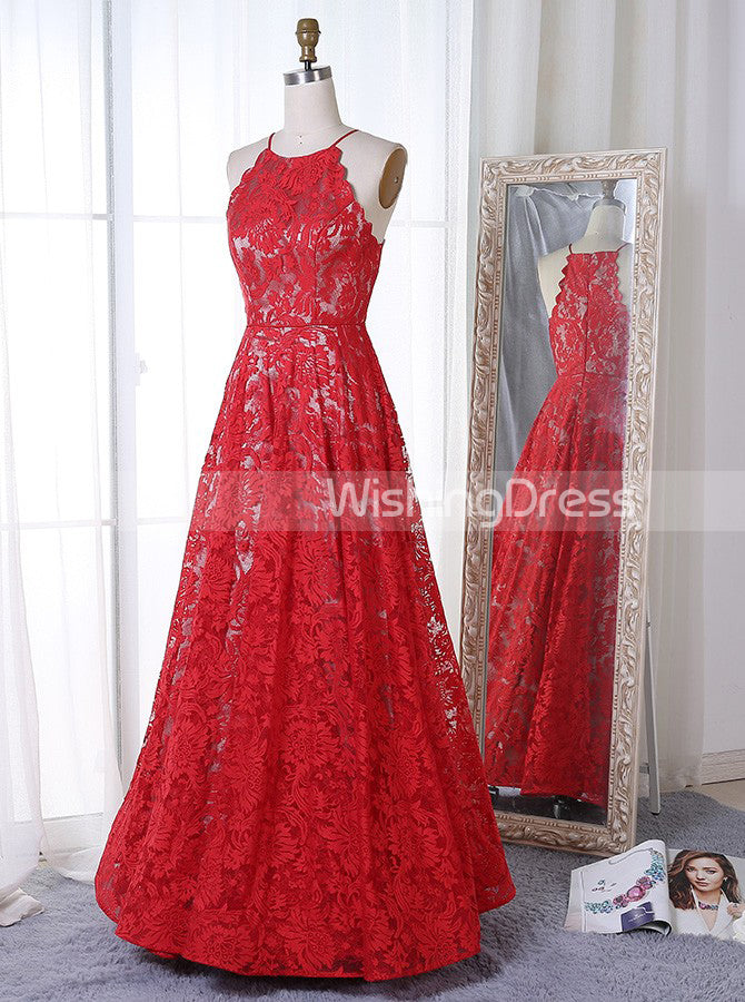 vintage red prom dress Red Prom Dress,Lace Prom Dress,Vintage Prom Dress,Floor Length Prom Dress,PD00226, US10 / Blush Pink
