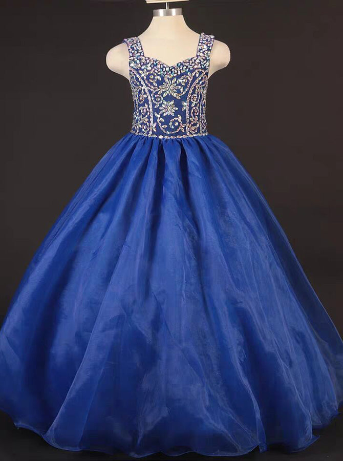 Royal Blue Girls Pageant Dresses,Tulle Little Princess Dress,GPD0004, J4 / Red Royal Blue Girls Pageant Dresses,Tulle Little Princess Dress,GPD0004, J4 / Red