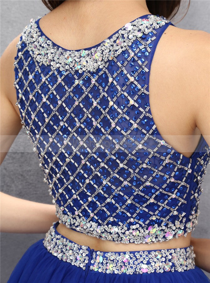 Royal Blue Dresses,Two Piece Dress,Sparkly Homec