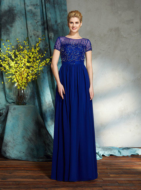 Royal Blue Mother of the Bride Dresses,Mother Dress with Sleeves,Long - Wishingdress Royal Blue Mother of the Bride Dresses,Mother Dress with Sleeves,Long - Wishingdress