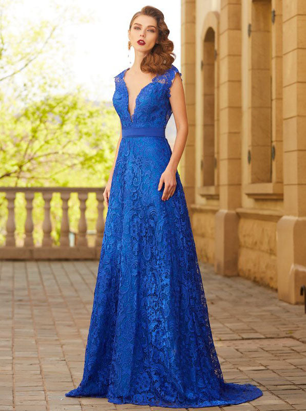 Royal Blue Prom Dresses,Lace Prom Dress,Formal Evening Dress,Backless - Wishingdress Royal Blue Prom Dresses,Lace Prom Dress,Formal Evening Dress,Backless - Wishingdress
