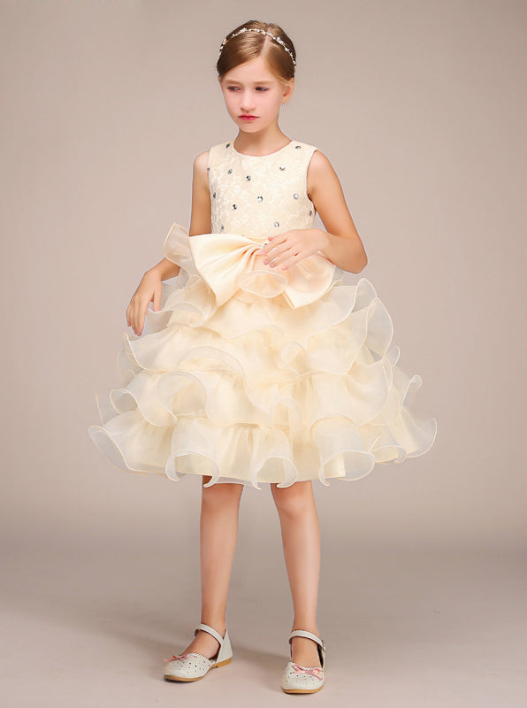 Ruffled Junior Party Dress,Knee Length Junior Bridesmaid Dress,Short Flower Girl Dress,JB00030, J10 / Mint Green