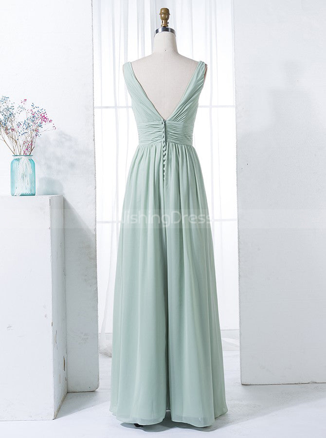 Sage Bridesmaid Dresses,Chiffon Bridesmaid Dress,Simple Bridesmaid Dre ...