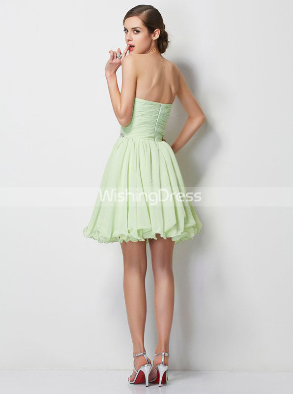 Sage Sweet 16 Dresses,Short Homecoming Dress,Chiffon Sweet 16 Dress,SW00037, US10 / Sage Sage Sweet 16 Dresses,Short Homecoming Dress,Chiffon Sweet 16 Dress,SW00037, US10 / Sage