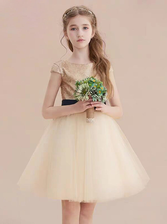 Sequined Junior Bridesmaid Dress,Knee Length Flower Girl Dress,JB00074, J14 / Purple Sequined Junior Bridesmaid Dress,Knee Length Flower Girl Dress,JB00074, J14 / Purple