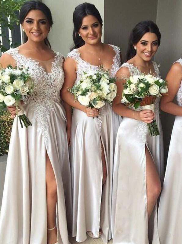 Sexy Bridesmaid Dress,Bridesmaid Dress with Slit,Full Length Bridesmaid Dress,BD00107, US24W / Royal Blue Sexy Bridesmaid Dress,Bridesmaid Dress with Slit,Full Length Bridesmaid Dress,BD00107, US24W / Royal Blue