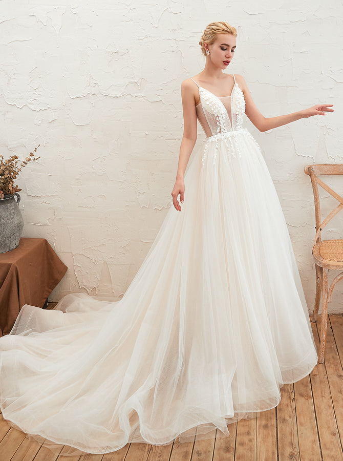 spaghetti strap beaded wedding dress Multiple beaded spaghetti straps silk bias tape fitted wedding gown w  detachable overskirt GLGL3654 – smcfashion.com