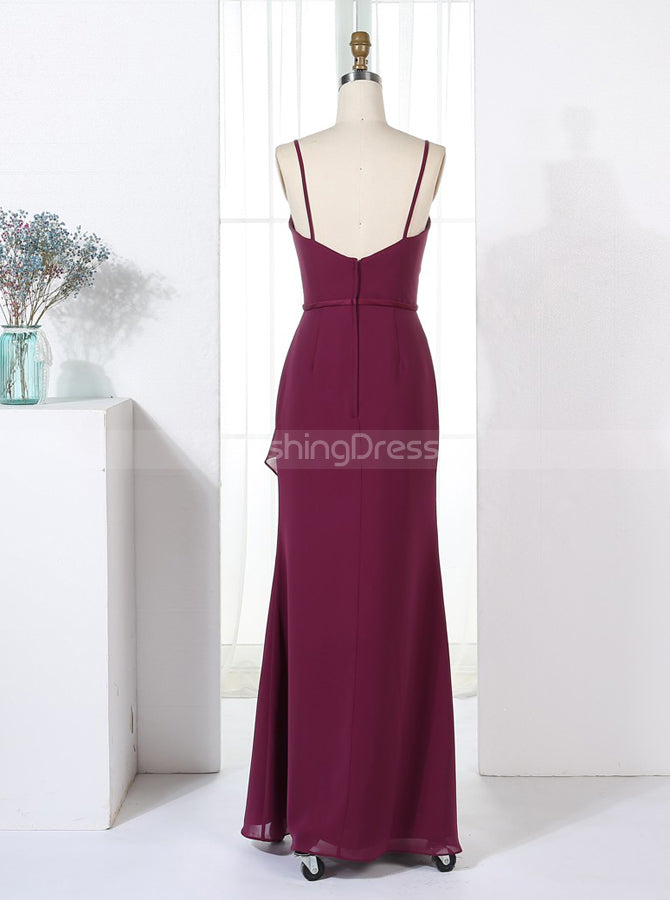 best bridal shower dresses for bride Sheath Bridesmaid Dresses,Burgundy Bridesmaid Dress,Long Bridesmaid Dr