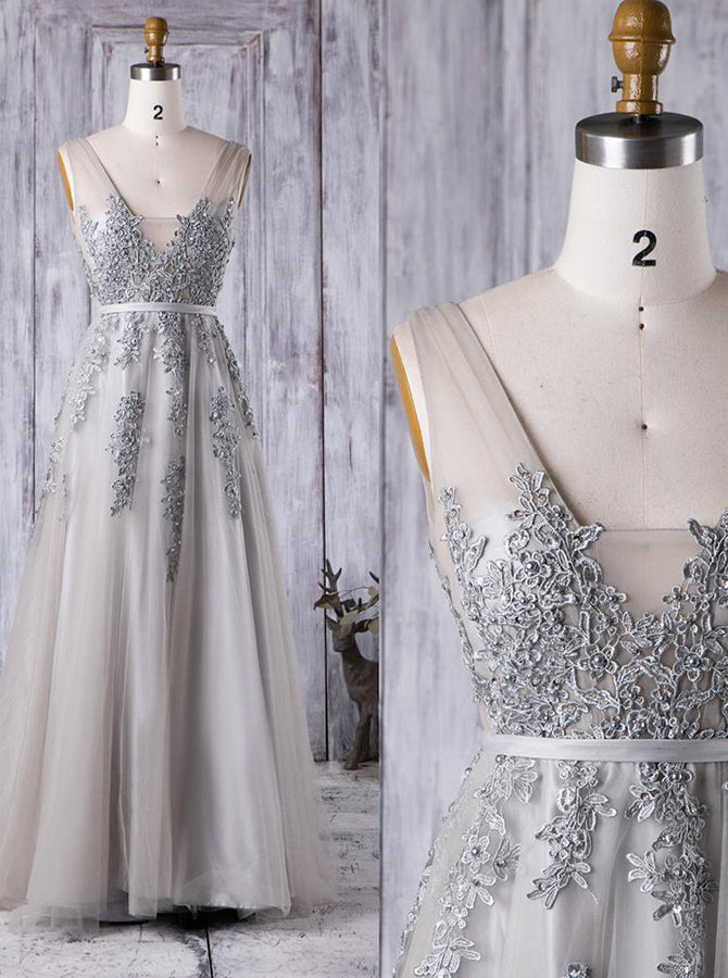 Silver A-line Bridesmaid Dresses,Gorgeous Mother Of The Bride Dress,BD00363, US26W / Red Silver A-line Bridesmaid Dresses,Gorgeous Mother Of The Bride Dress,BD00363, US26W / Red