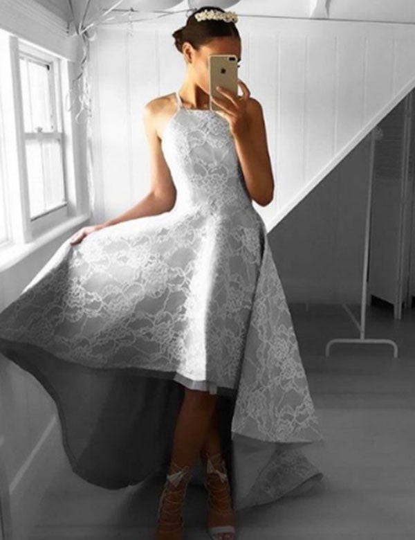Silver Prom Dresses,High Low Prom Dress,Lace Prom Dress,Classic Prom Dress,PD00264, US12 / Royal Blue Silver Prom Dresses,High Low Prom Dress,Lace Prom Dress,Classic Prom Dress,PD00264, US12 / Royal Blue