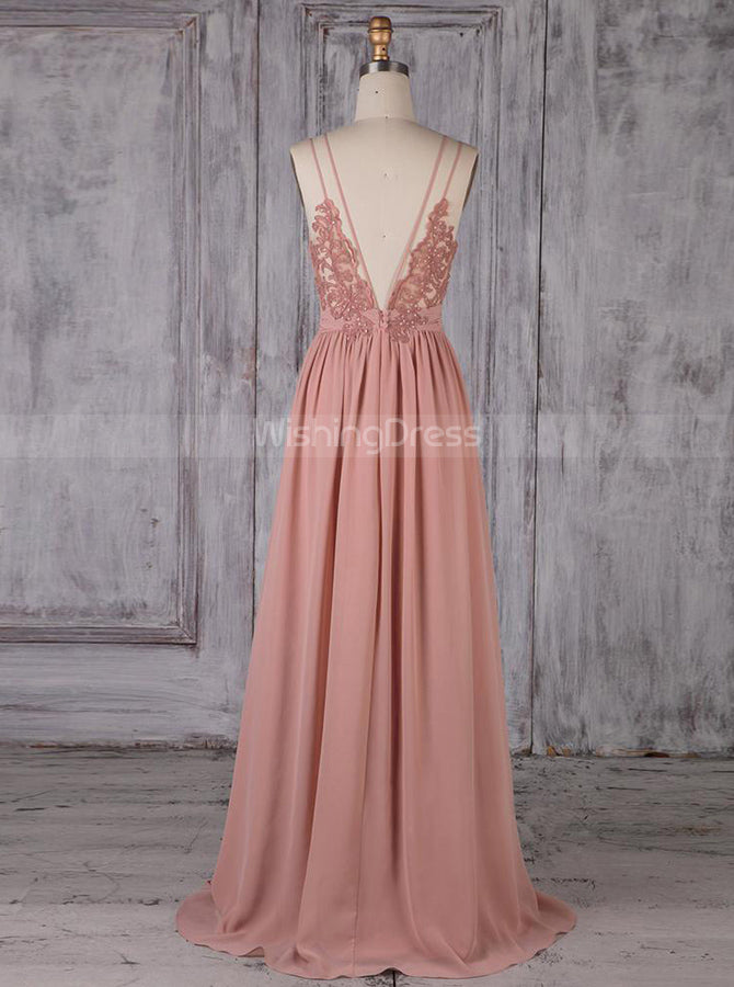 Spaghetti Straps Bridesmaid Dresses,Chiffon Long Bridesmaid Dress,BD00361, US16 / Red Spaghetti Straps Bridesmaid Dresses,Chiffon Long Bridesmaid Dress,BD00361, US16 / Red