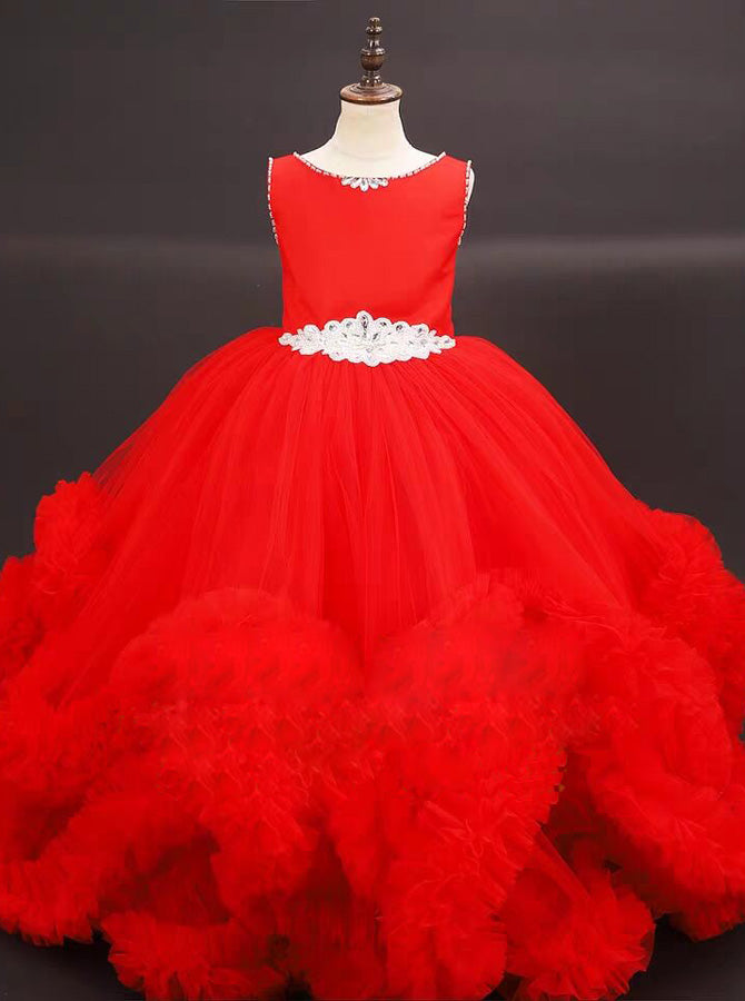 Stunning Red Little Girls Pageant Dresses,Unique Little Girls Princess Dress,GPD0054, J4 / Silver Stunning Red Little Girls Pageant Dresses,Unique Little Girls Princess Dress,GPD0054, J4 / Silver