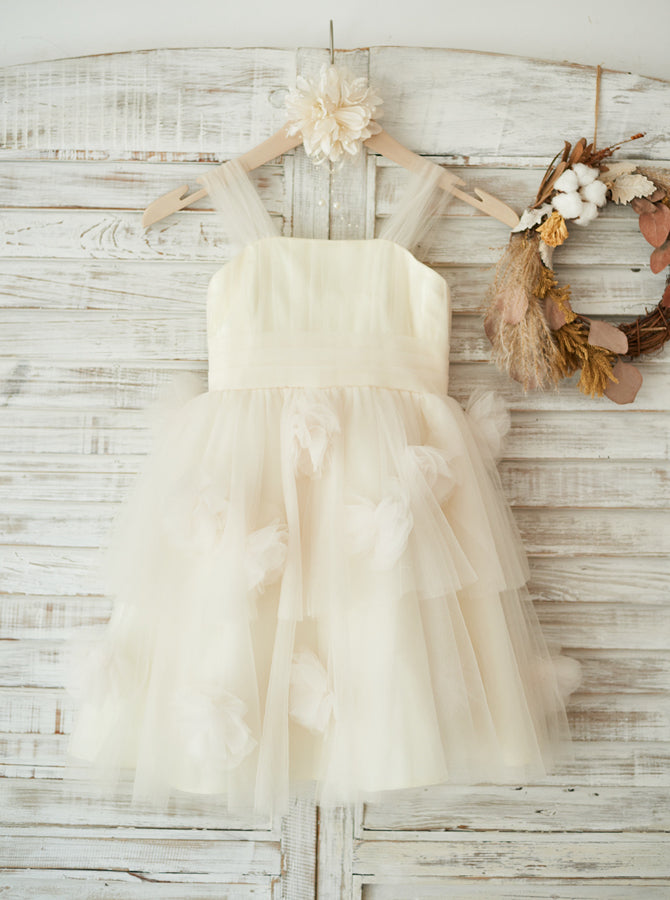 Tulle Flower Girl Dresses,Ivory Flower Girl Dress,Lovely Flower Girl Dress,FD00068, Child9 / White Tulle Flower Girl Dresses,Ivory Flower Girl Dress,Lovely Flower Girl Dress,FD00068, Child9 / White