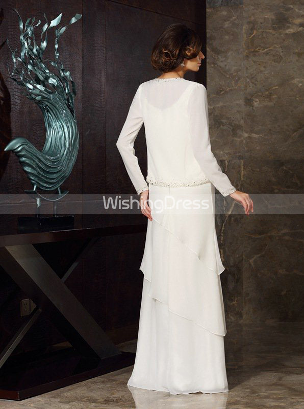 sachin and babi light blue dress A-Line Evening Gown | Beaded Lace Bodice with 3/4 Sheer Sleeves | Mother of  the Bride Dress GL3572 main image 1
