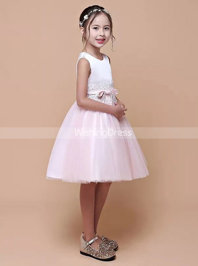 Two Tone Junior Bridesmaid Dress,Knee Length Birthday Party Dress,JB00071, J14 / Grape
