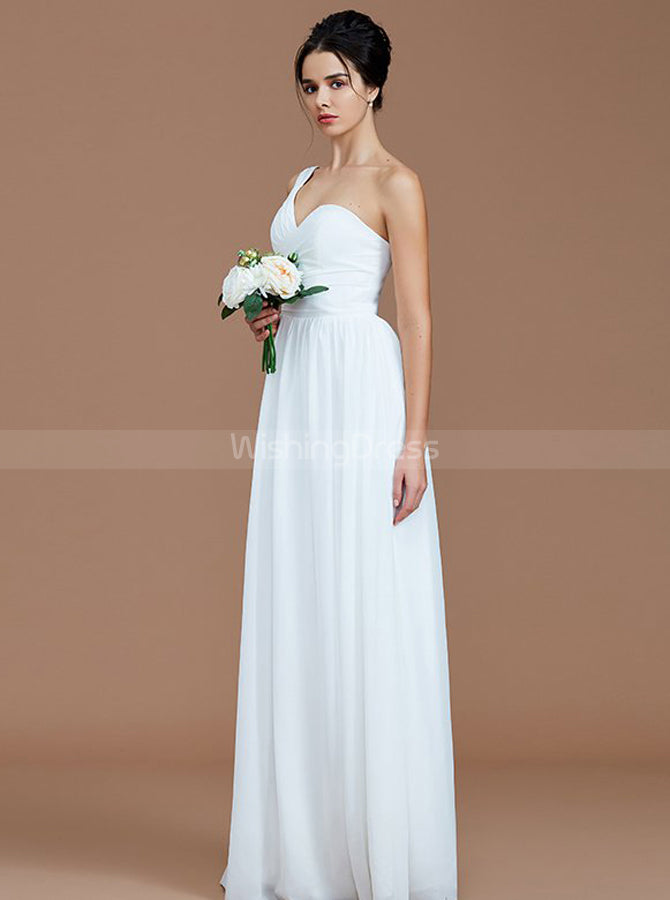 White Bridesmaid Dresses,One Shoulder Bridesmaid Dress,Long Bridesmaid Dress,BD00234 White Bridesmaid Dresses,One Shoulder Bridesmaid Dress,Long Bridesmaid Dress,BD00234