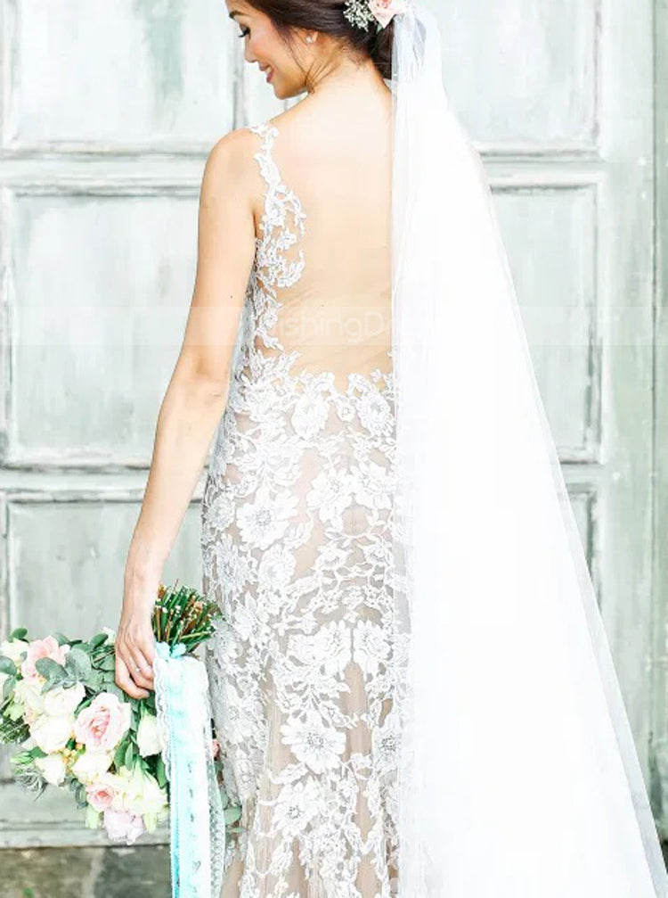 Sheath Lace Wedding Dress,Champagne Destination Wedding Dress,WD00943 - Wishingdress Sheath Lace Wedding Dress,Champagne Destination Wedding Dress,WD00943 - Wishingdress