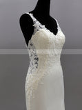 Open Back Wedding Dress,Fit And Flare Bridal Dress With Cutaway Train,WD01000