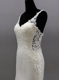 Open Back Wedding Dress,Fit And Flare Bridal Dress With Cutaway Train,WD01000