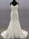 Open Back Wedding Dress,Fit And Flare Bridal Dress With Cutaway Train,WD01000