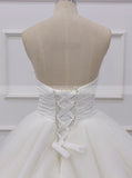 Simple Strapless Bridal Ball Gown,Classic Bridal Ballgown,WD01079