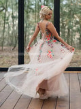 Romantic Wedding Dress,Champagne Wedding Dress,WD00880