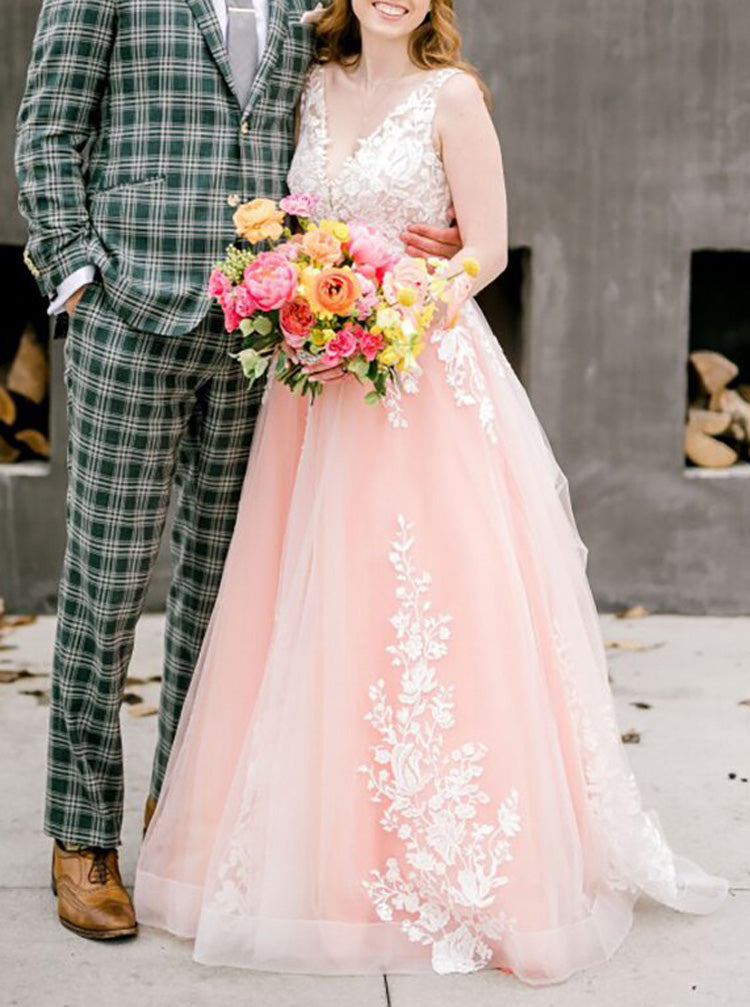 ivory pink bridesmaid dresses Pale Pink and Ivory Bridesmaid Dresses