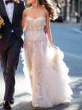 Sweetheart Neck Wedding Gown,Dramatic Multi-layers Tulle Wedding Dress,WS25103103
