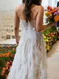 Sweetheart Neck Wedding Gown,Dramatic Multi-layers Tulle Wedding Dress,WS25103103