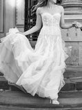 Sweetheart Neck Wedding Gown,Dramatic Multi-layers Tulle Wedding Dress,WS25103103