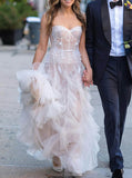 Sweetheart Neck Wedding Gown,Dramatic Multi-layers Tulle Wedding Dress,WS25103103