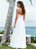 Beach Wedding Dresses,Empire Waist Wedding Dress,Destination Wedding Dress,WD00262