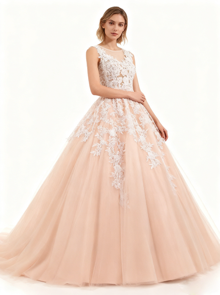 Classic Wedding Dresses,Lace Bridal Gown,Princess Wedding Dress,WD00311