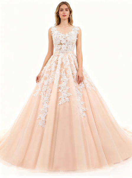 Classic Wedding Dresses,Lace Bridal Gown,Princess Wedding Dress,WD00311