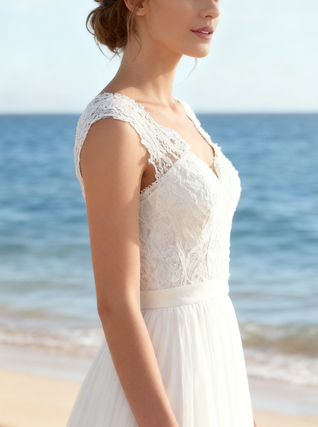 Tulle Wedding Dresses,Boho Wedding Dress,Beach Wedding Dress,Informal Bridal Dress,WD00121