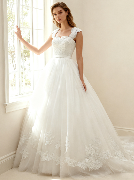 Princess Wedding Dresses,Tulle Wedding Gown,Formal Wedding Dress,New Wedding Dress,WD00100