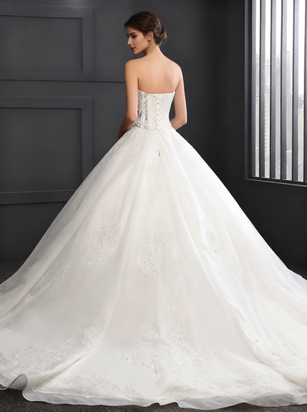 Princess Wedding Dresses,Ball Gown Wedding Dress,Luxury Wedding Gown,Classic Bridal Gown,WD00143