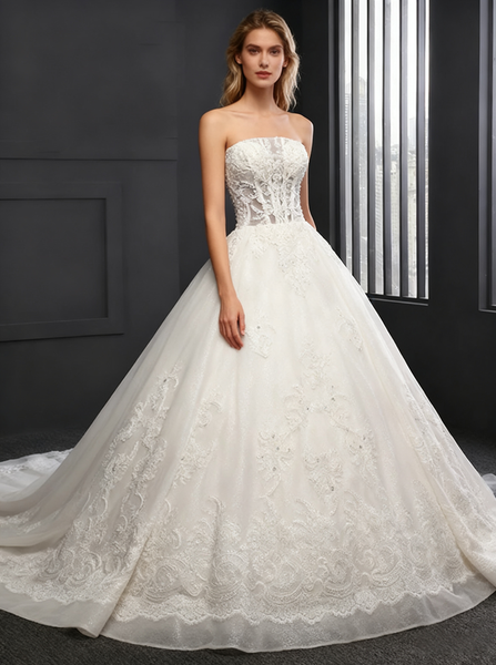 Princess Wedding Dresses,Ball Gown Wedding Dress,Luxury Wedding Gown,Classic Bridal Gown,WD00143