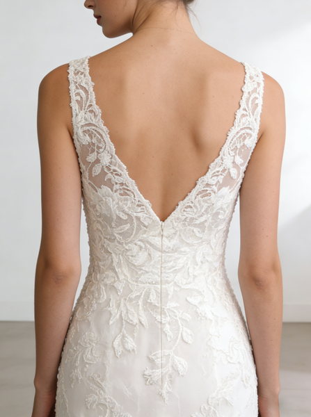 Tulle Wedding Dresses,Mermaid Wedding Dress,Fall Wedding Dress,Spring Wedding Dress,WD00159