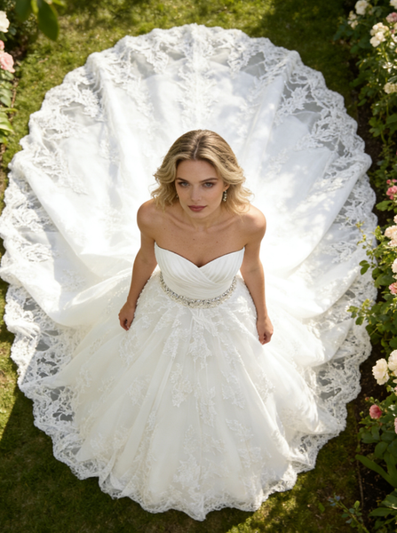 Sweetheart Wedding Dresses,Lace Wedding Dress,Romantic Wedding Dress,Vintage Wedding Dress,WD00214