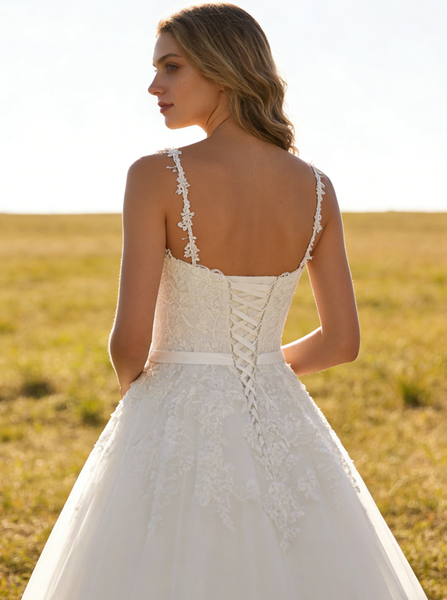 Princess Wedding Dresses,Lace Bridal Dress,Romantic Wedding Dress,WD00223