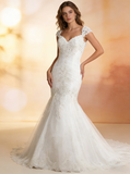 Plus Size Wedding Dresses,Lace Wedding Dress,Mermaid Bridal Dress,Fitted Bridal Dress,WD00229
