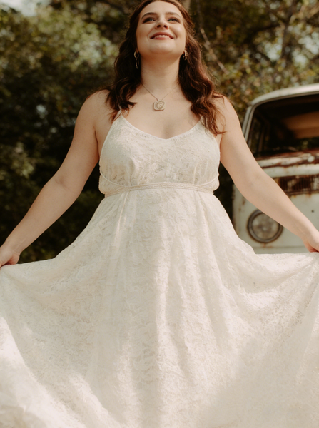 Plus Size Destination Wedding Dress,Lace Bridal Dress,WD00684