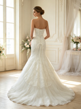 Gorgeous Mermaid Wedding Dresses,Sweetheart Bridal Dress,WD00391